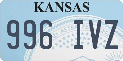 KS license plate 996IVZ