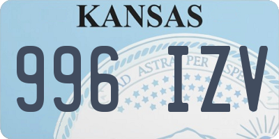 KS license plate 996IZV