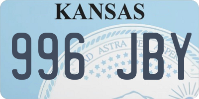 KS license plate 996JBY