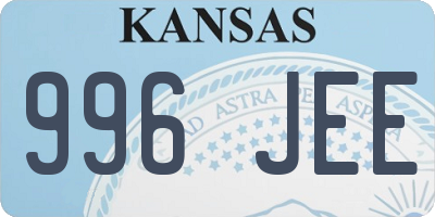 KS license plate 996JEE