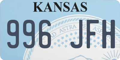 KS license plate 996JFH