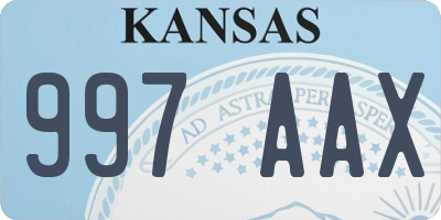 KS license plate 997AAX