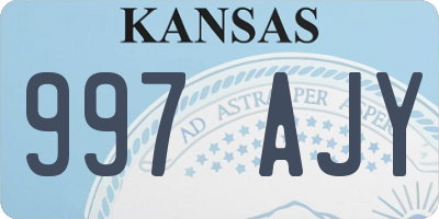 KS license plate 997AJY