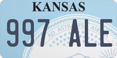 KS license plate 997ALE