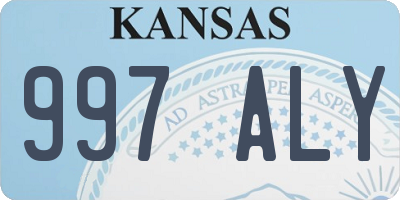 KS license plate 997ALY