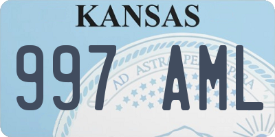 KS license plate 997AML