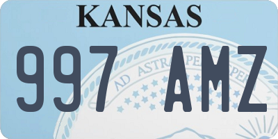 KS license plate 997AMZ