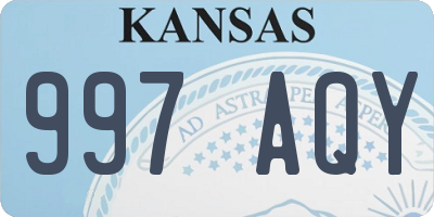 KS license plate 997AQY