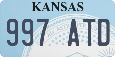 KS license plate 997ATD