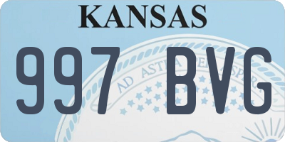 KS license plate 997BVG