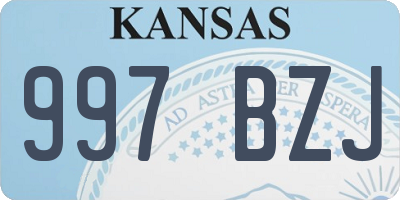 KS license plate 997BZJ