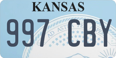 KS license plate 997CBY