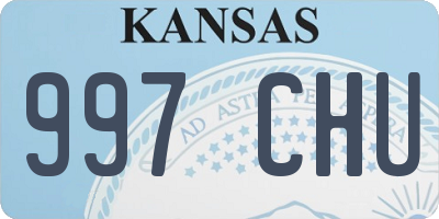 KS license plate 997CHU