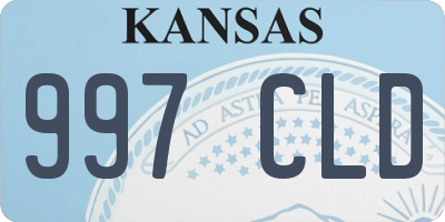 KS license plate 997CLD