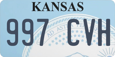 KS license plate 997CVH
