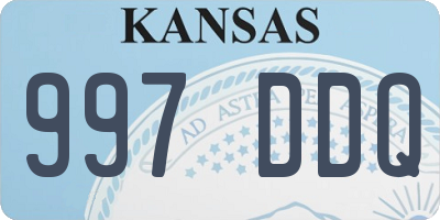 KS license plate 997DDQ