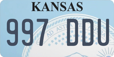 KS license plate 997DDU