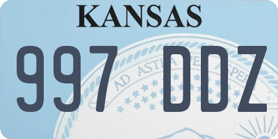 KS license plate 997DDZ