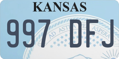 KS license plate 997DFJ