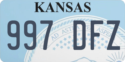 KS license plate 997DFZ