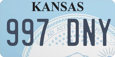 KS license plate 997DNY