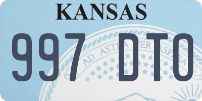 KS license plate 997DTO