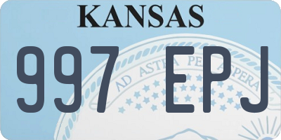 KS license plate 997EPJ