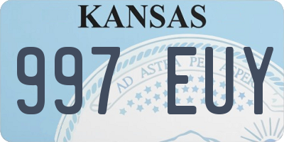 KS license plate 997EUY