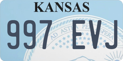 KS license plate 997EVJ