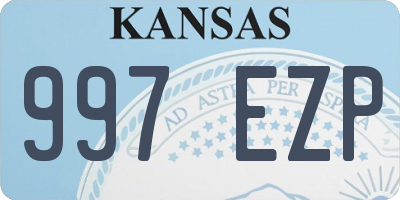 KS license plate 997EZP