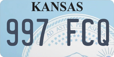 KS license plate 997FCQ