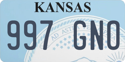 KS license plate 997GNO