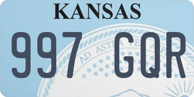 KS license plate 997GQR