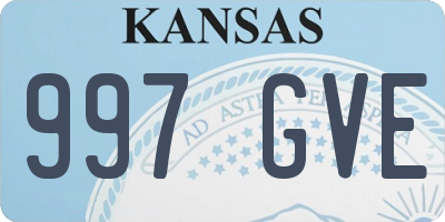 KS license plate 997GVE