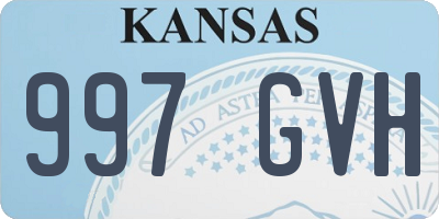 KS license plate 997GVH