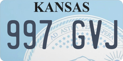 KS license plate 997GVJ