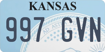KS license plate 997GVN