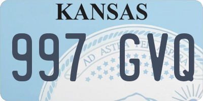 KS license plate 997GVQ