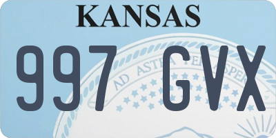 KS license plate 997GVX