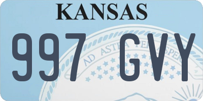 KS license plate 997GVY