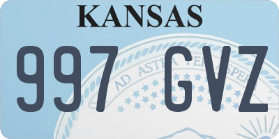 KS license plate 997GVZ