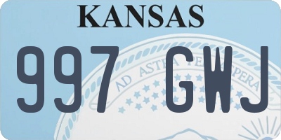 KS license plate 997GWJ