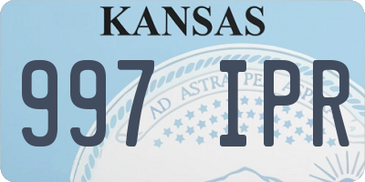 KS license plate 997IPR