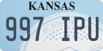 KS license plate 997IPU