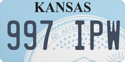 KS license plate 997IPW