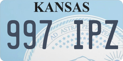 KS license plate 997IPZ