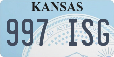 KS license plate 997ISG