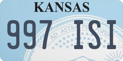 KS license plate 997ISI