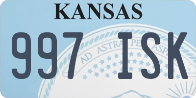 KS license plate 997ISK