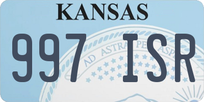 KS license plate 997ISR